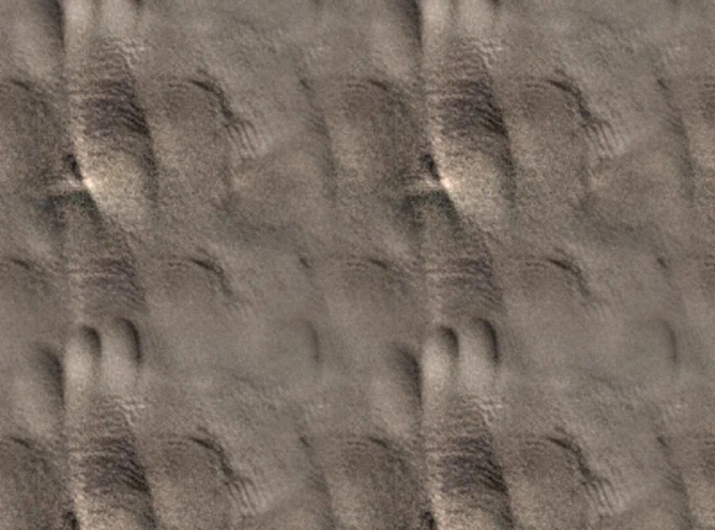 The river clay albedo tiled two by two, with no visible seam