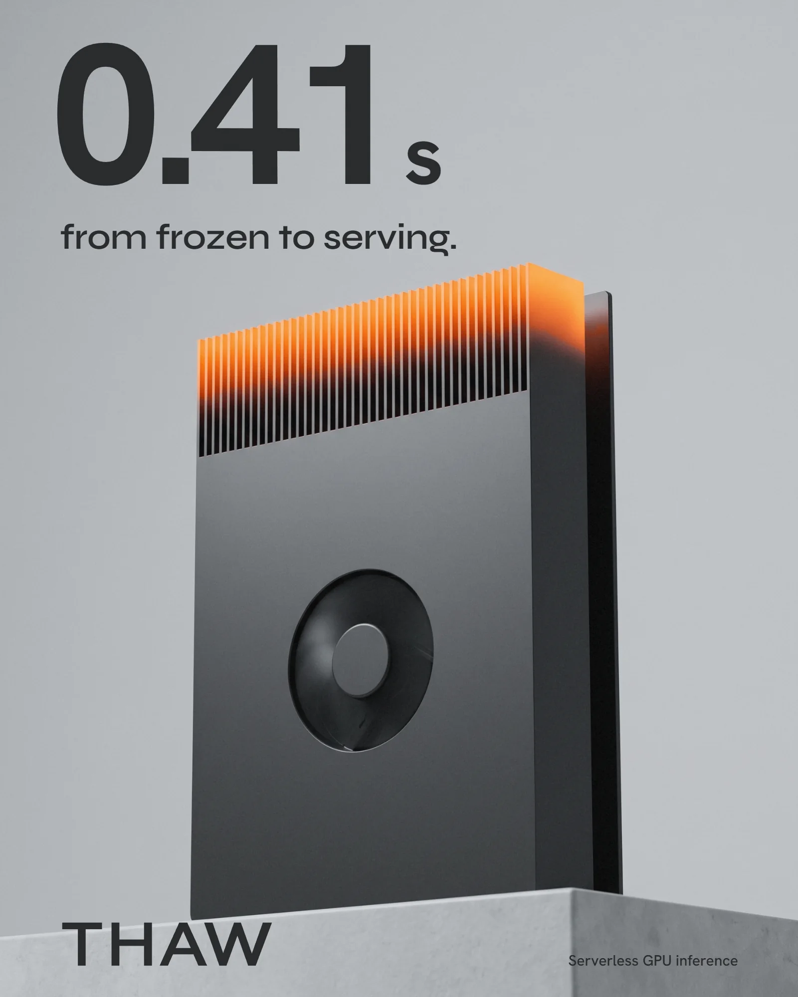 Poster: 0.41 s from frozen to serving